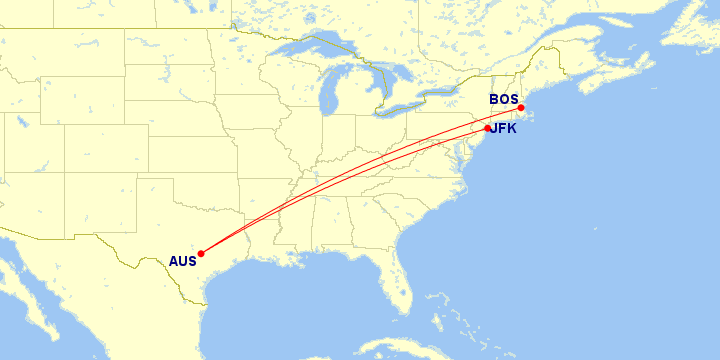 Frontier flight network map